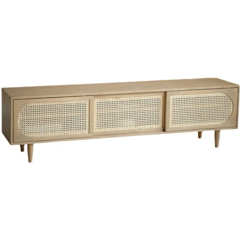 𝐙𝟎𝟏𝟕 Retro rattan TV cabinet solid wood 𝐭𝐯 𝐜𝐚𝐛𝐢𝐧𝐞𝐭 