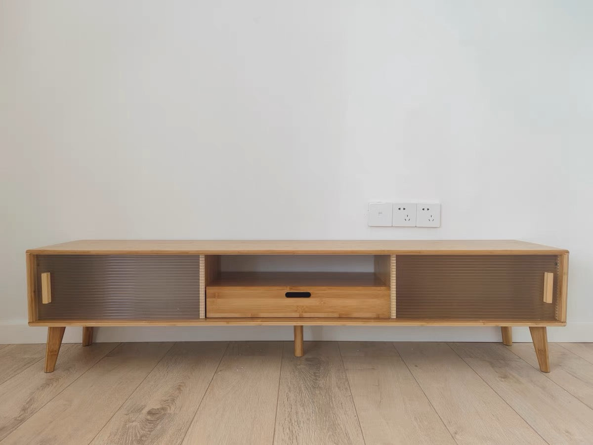 𝐙𝟎𝟏𝟐 Japanese style bamboo TV cabinet𝐭𝐯 𝐜𝐚𝐛𝐢𝐧𝐞𝐭 