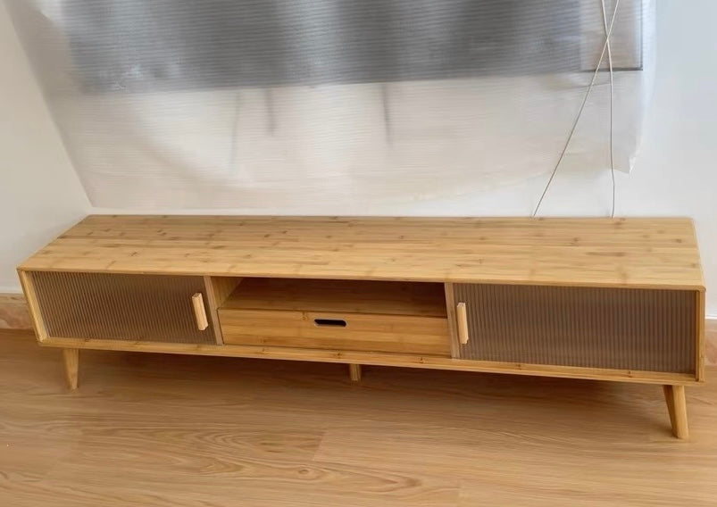 𝐙𝟎𝟏𝟐 Japanese style bamboo TV cabinet𝐭𝐯 𝐜𝐚𝐛𝐢𝐧𝐞𝐭 