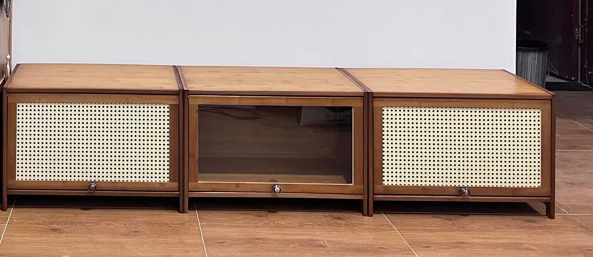 𝐙𝟎𝟒𝟐 Retro rattan/nanzhu TV cabinet original color𝐭𝐯 𝐜𝐚𝐛𝐢𝐧𝐞𝐭 