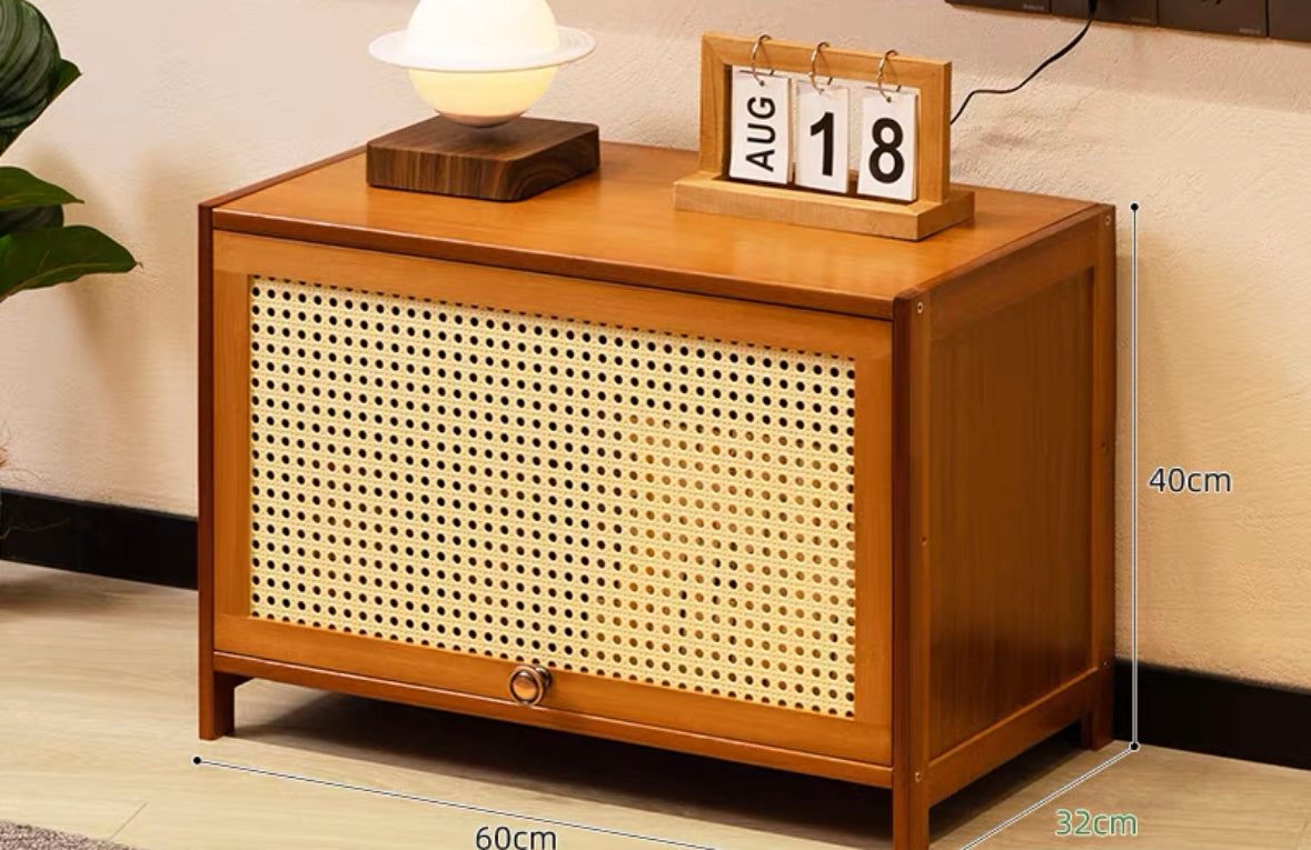 𝐙𝟎𝟒𝟐 Retro rattan/nanzhu TV cabinet original color𝐭𝐯 𝐜𝐚𝐛𝐢𝐧𝐞𝐭 