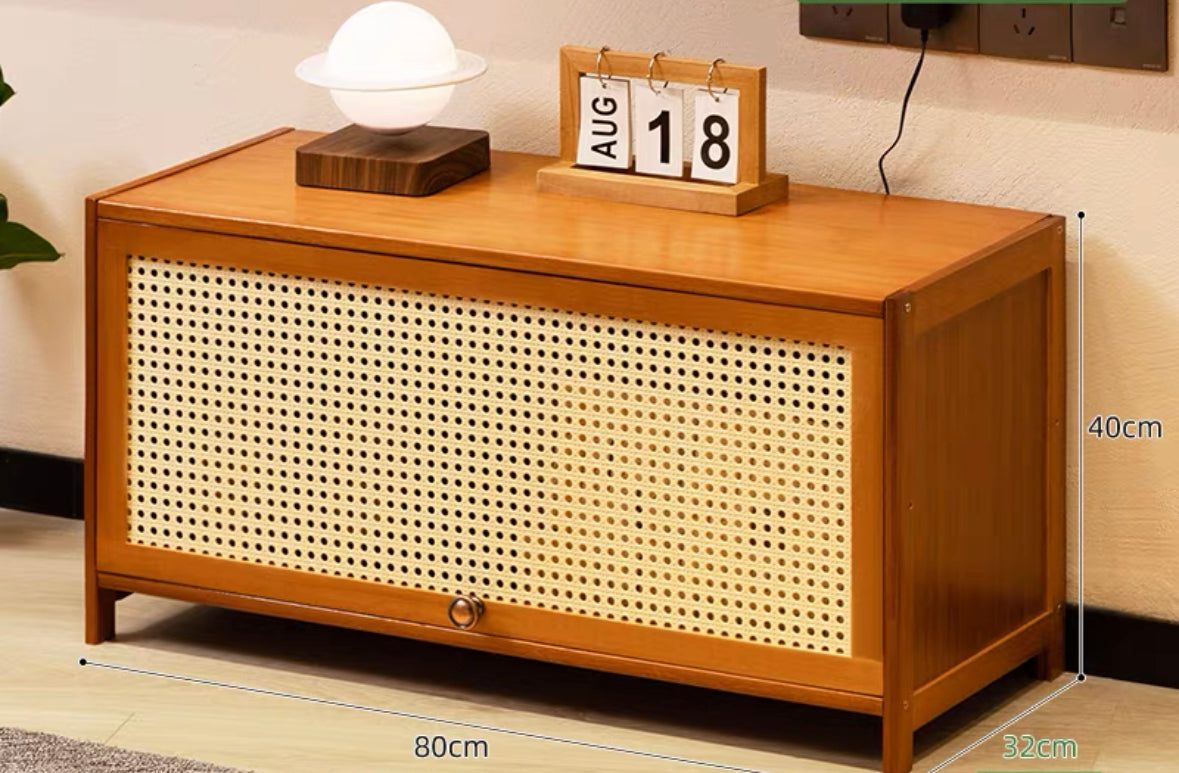 𝐙𝟎𝟒𝟐 Retro rattan/nanzhu TV cabinet original color𝐭𝐯 𝐜𝐚𝐛𝐢𝐧𝐞𝐭 