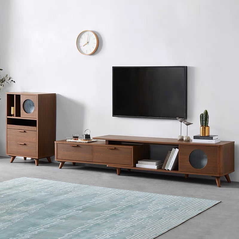 𝐙𝟎𝟓𝟏 Simple retractable log TV cabinet 𝐭𝐯 𝐜𝐚𝐛𝐢𝐧𝐞𝐭 