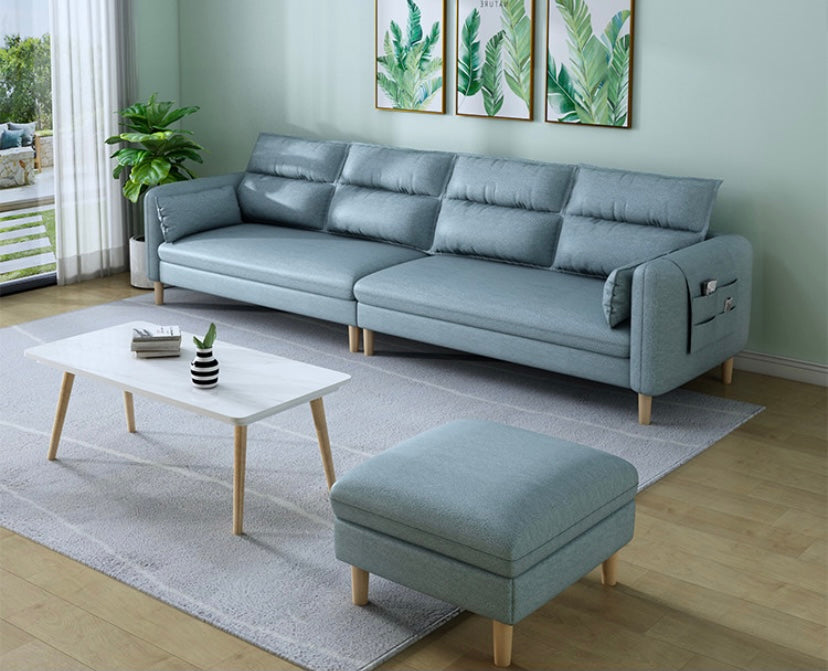 MILTOŃ Nordic soft leather sofa