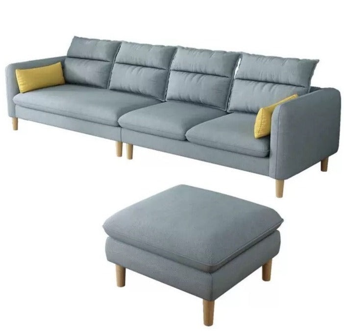 MILTOŃ Nordic soft leather sofa