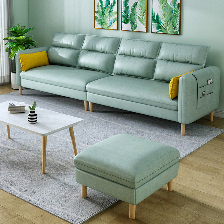 MILTOŃ Nordic soft leather sofa